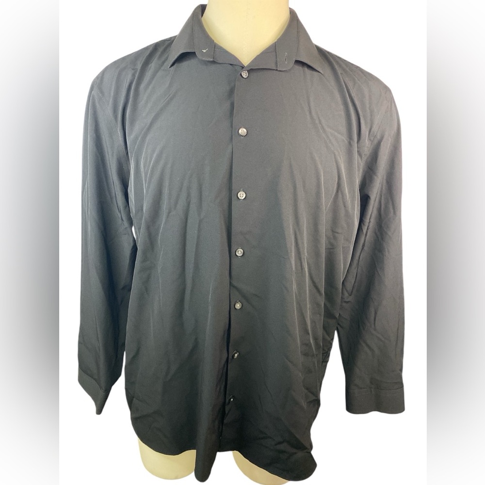 J. Ferrar Slim Stretch Long Sleeve Button Up Shirt Men’s XXL - 18-18 1/2 -34/35